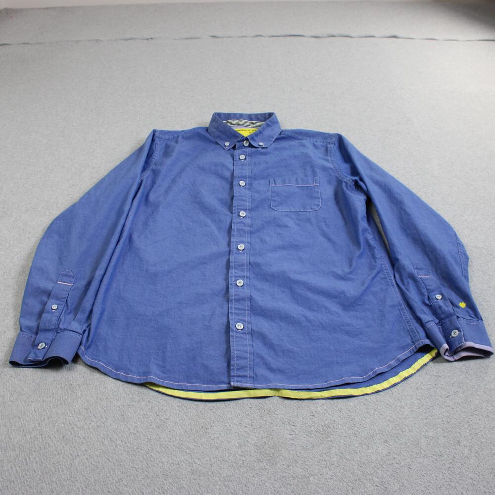 Descendant Of Thieves Limited Ed. Shirt Mens Large Blue Chambray Button Heritage